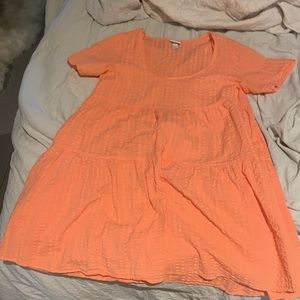Hot Coral/light orange colored dress